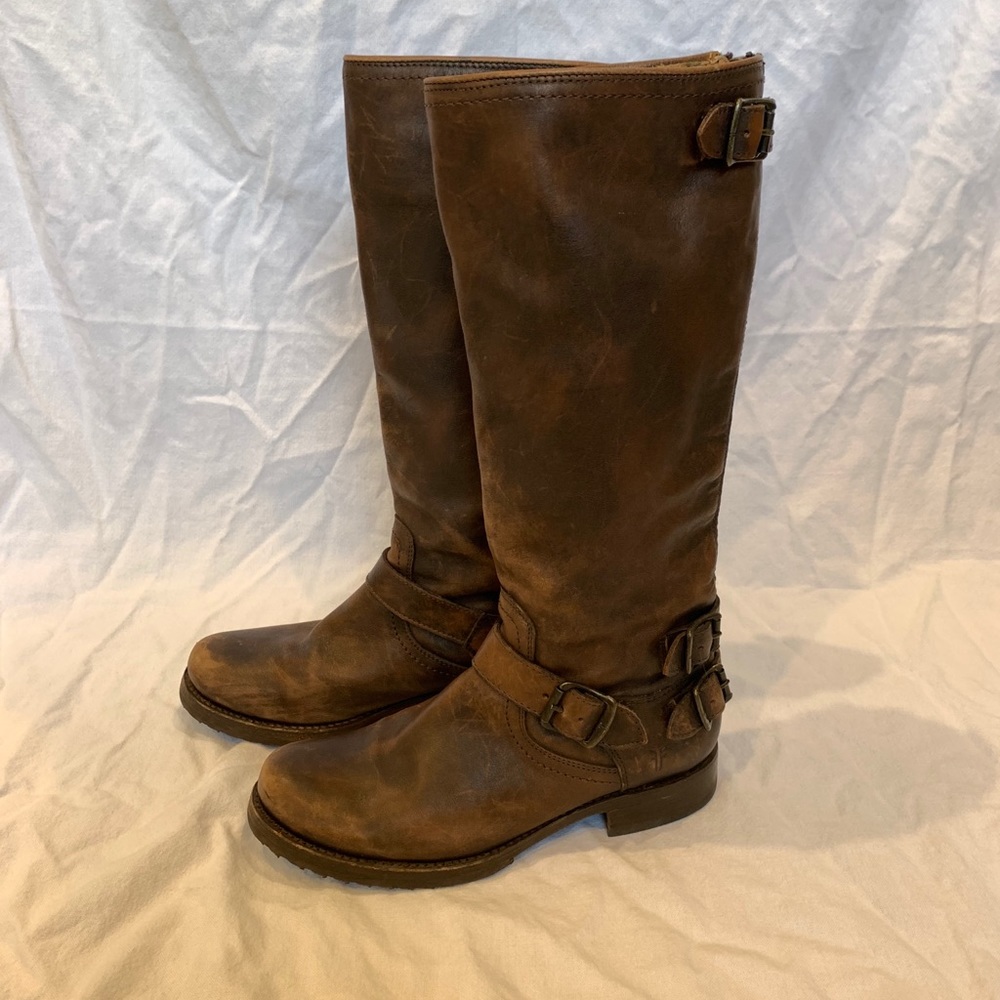 Frye Veronica Tall Boot - Distressed leather